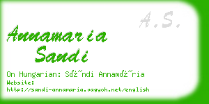 annamaria sandi business card